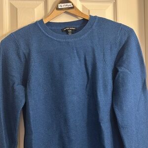 Blue Ribbed Sweater Hilary Radley size Small